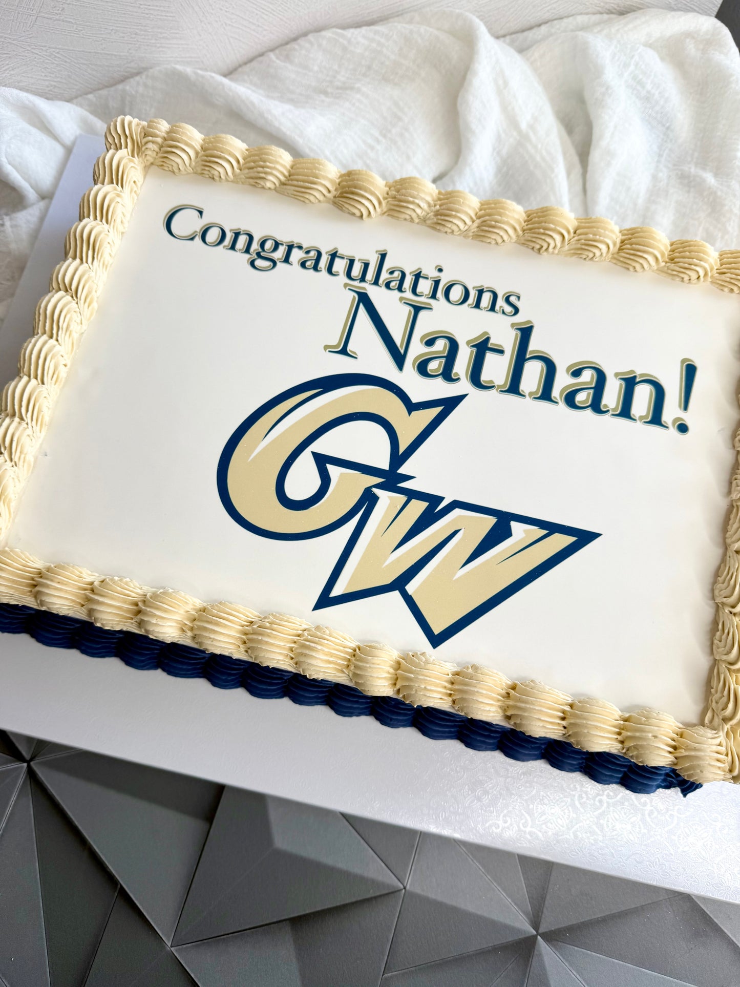 Graduation Celebration Sheet Cake