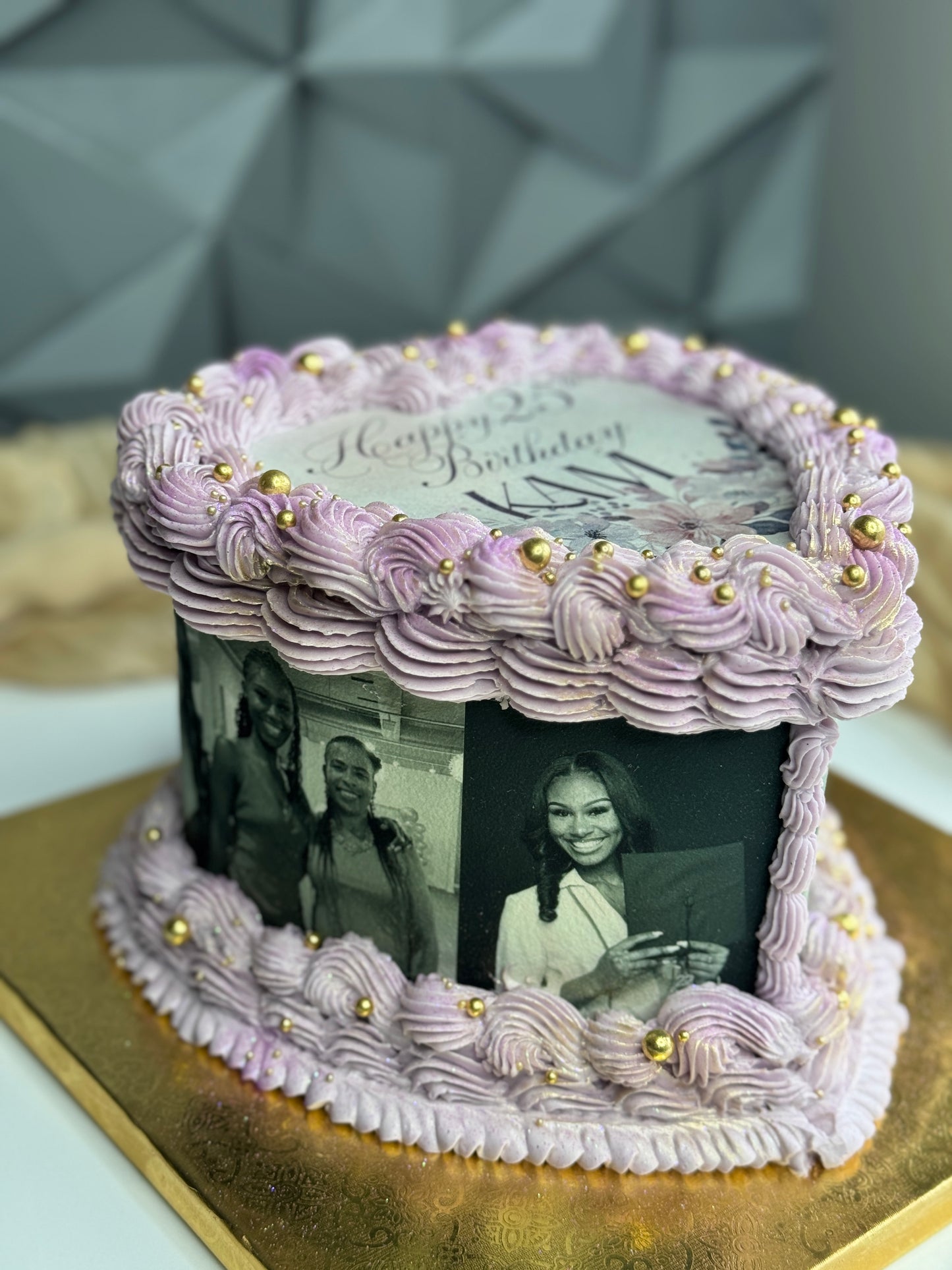 Vintage Heart Cake