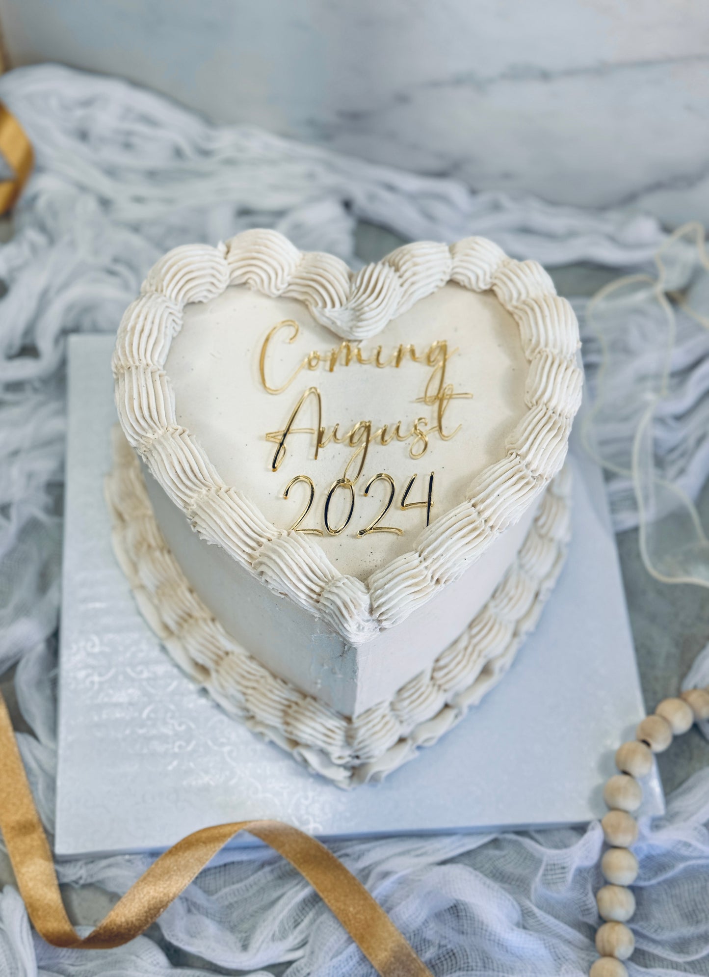 Vintage Heart Cake