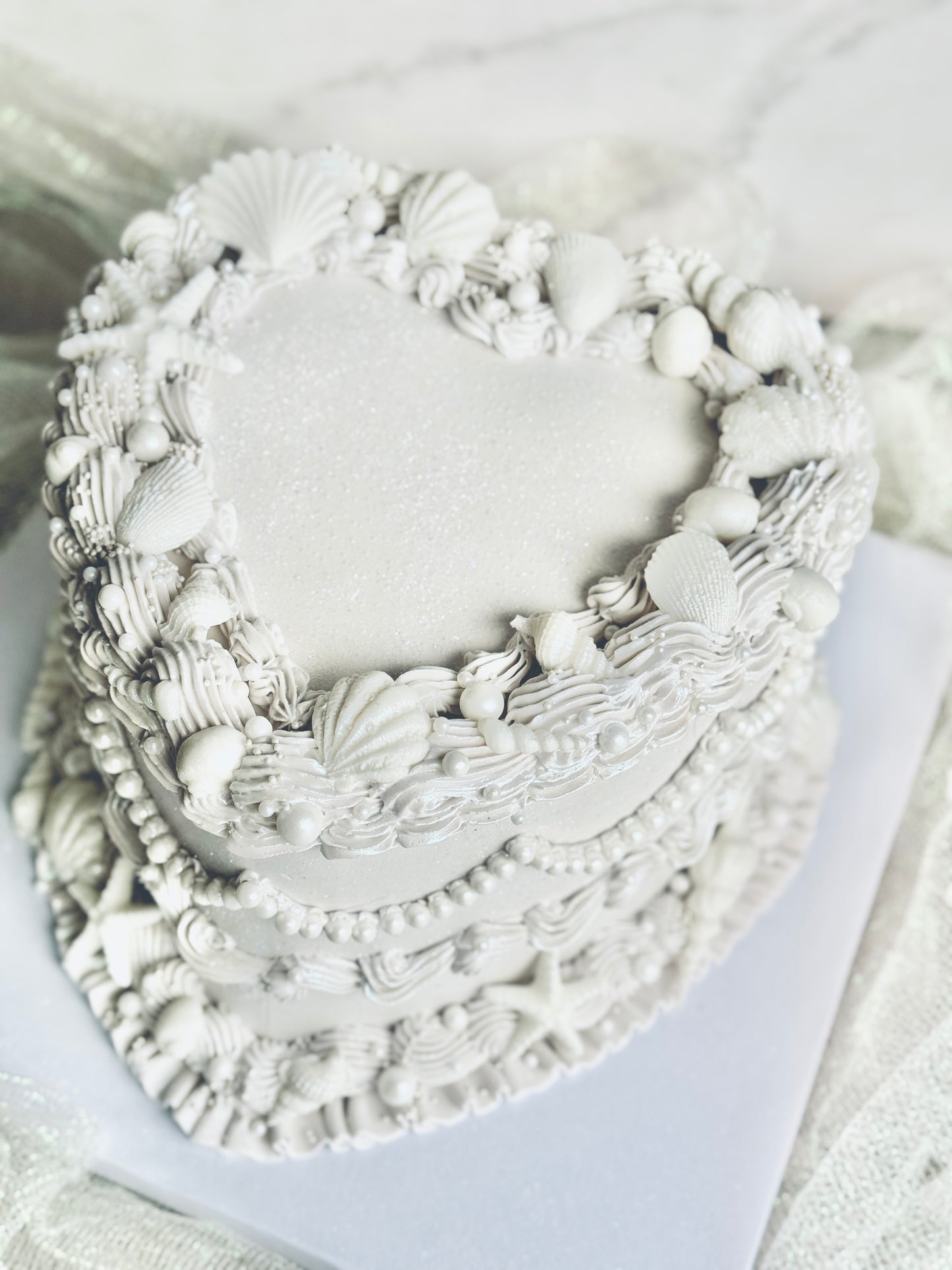 Vintage Heart Cake