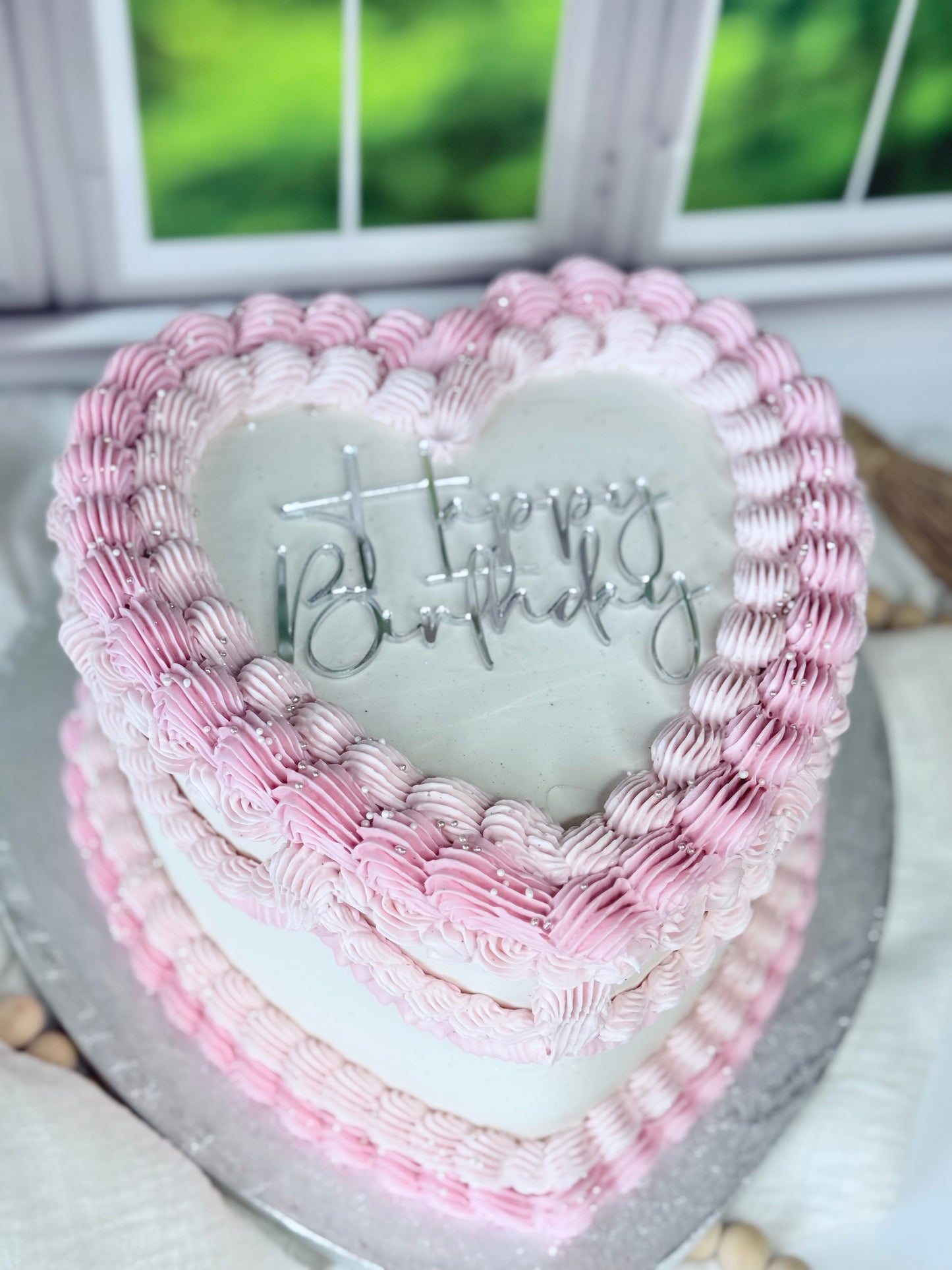Vintage Heart Cake