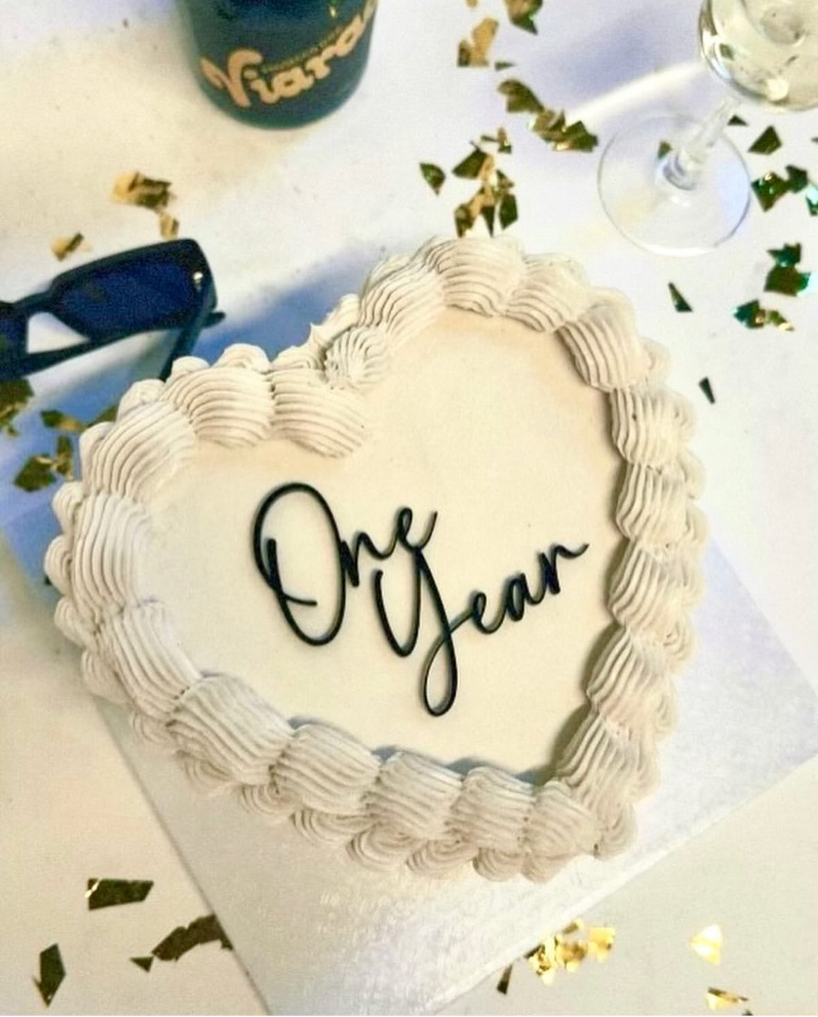 Vintage Heart Cake