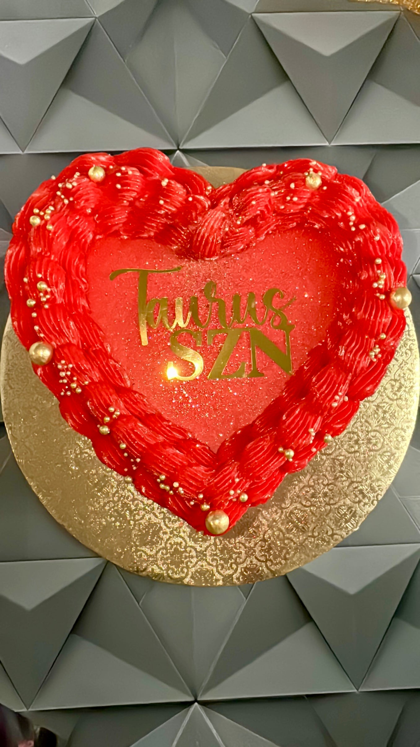 Vintage Heart Cake