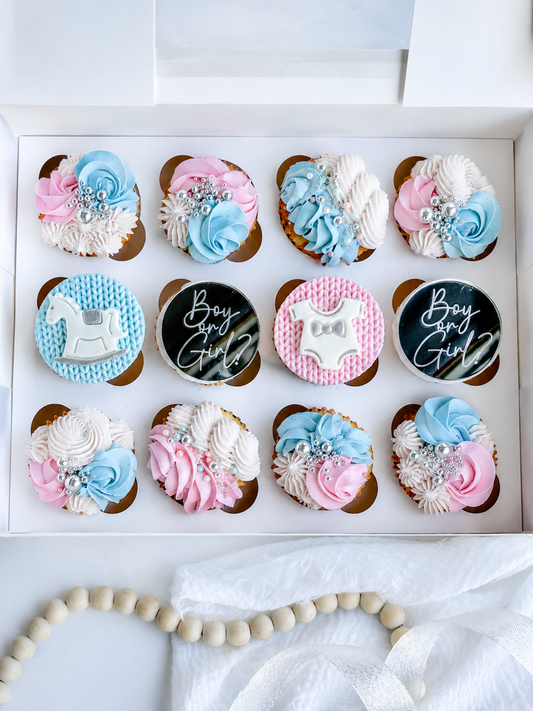 Sweet Surprise Gender Reveal Cupcakes